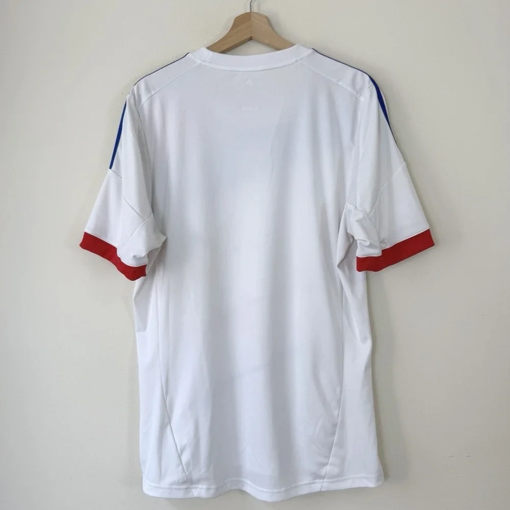 Adidas Olympique Lyonnais White Jersey - Large